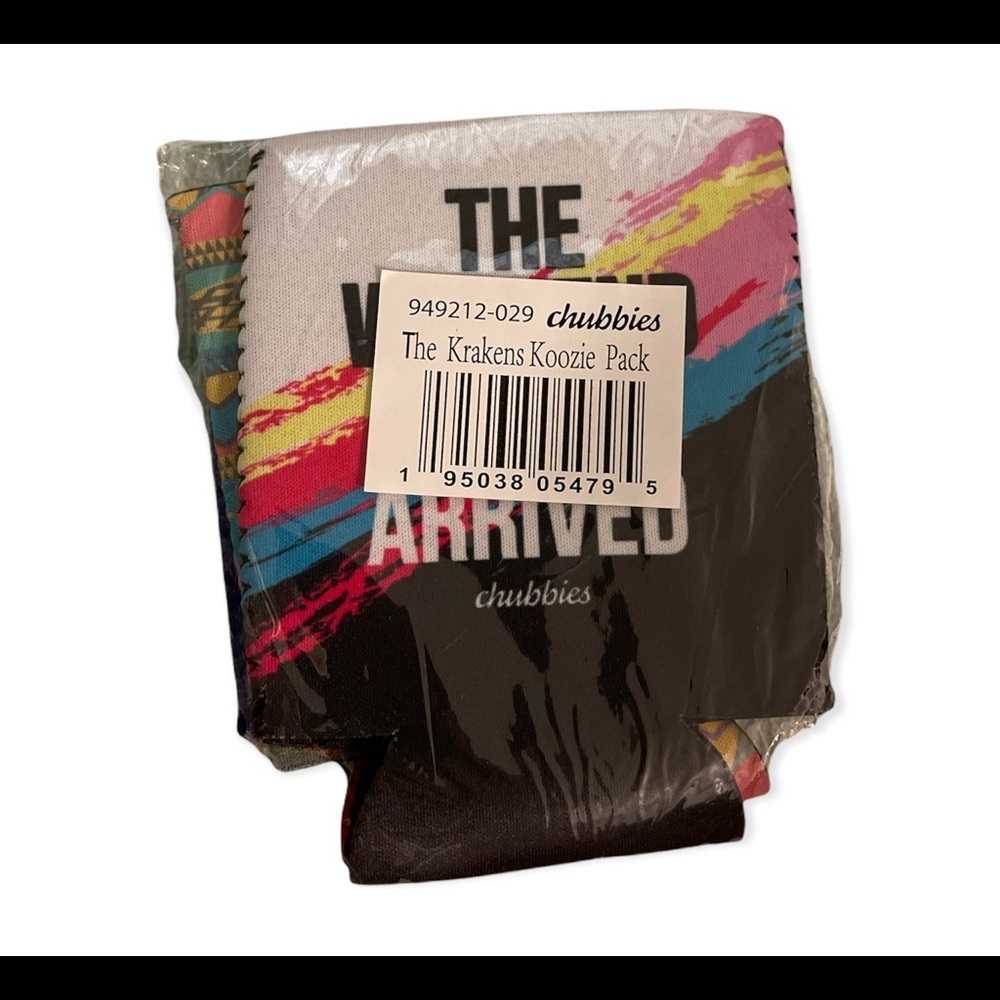 (NWT)Chubbies- The Krakens Koozie Pack (3 pieces)- KEEP YOUR BEVERAGES COLD!